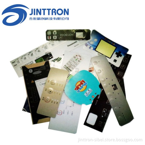 PC, PET material made membrane overlay used in various equipments